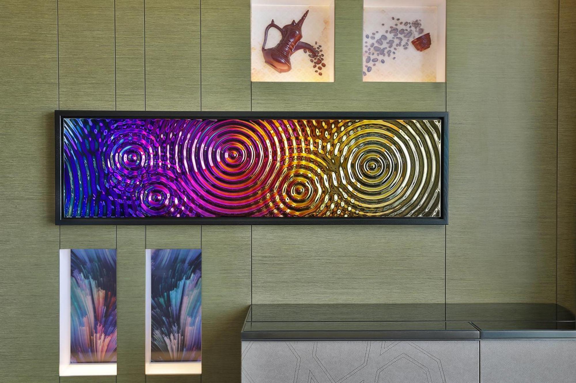 Hotel W Mascate Exterior foto Modern metal wall sculpture